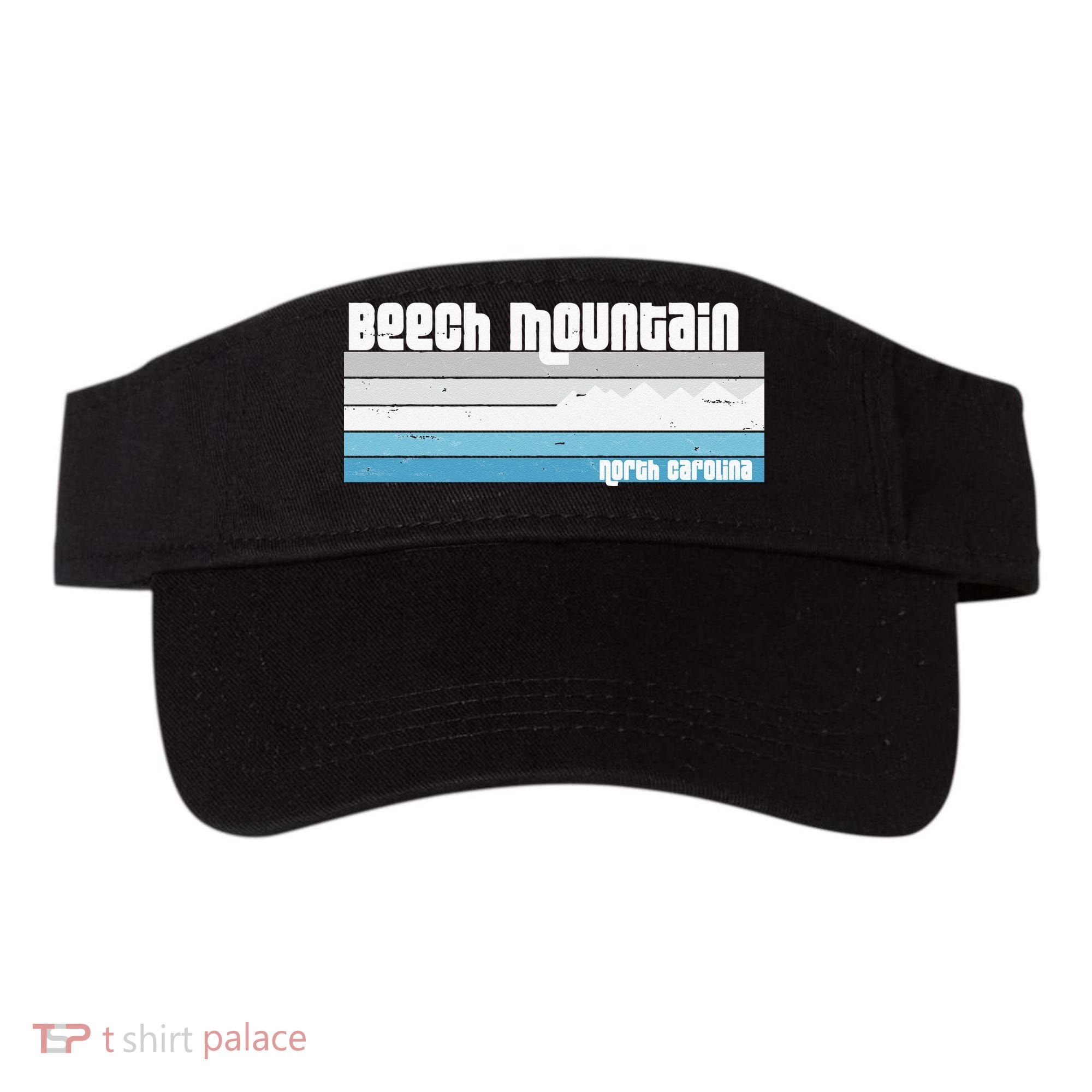 Beech Mountain North Carolina NC Retro Skiing Hiking Visor
