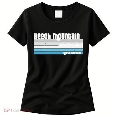 Beech Mountain North Carolina NC Retro Skiing Hiking Women's T-Shirt