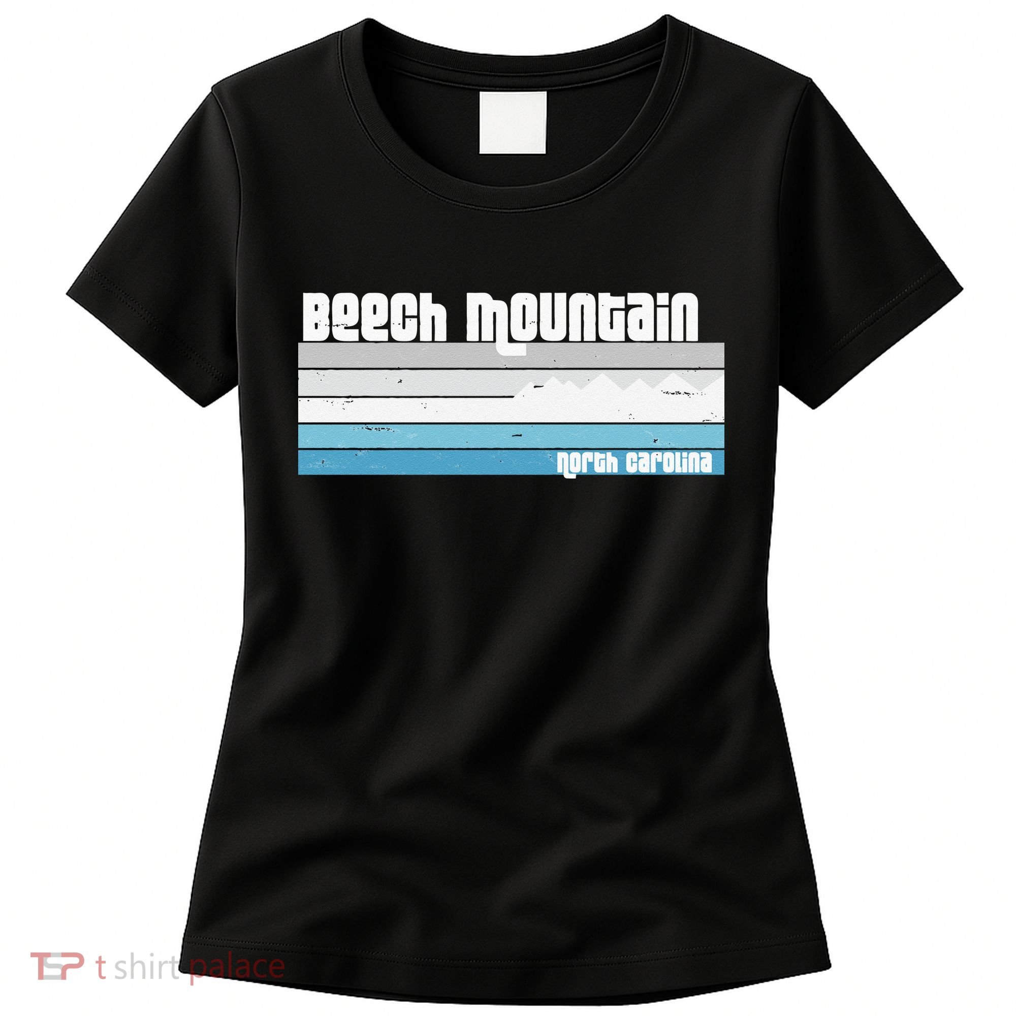 Beech Mountain North Carolina NC Retro Skiing Hiking Women's T-Shirt