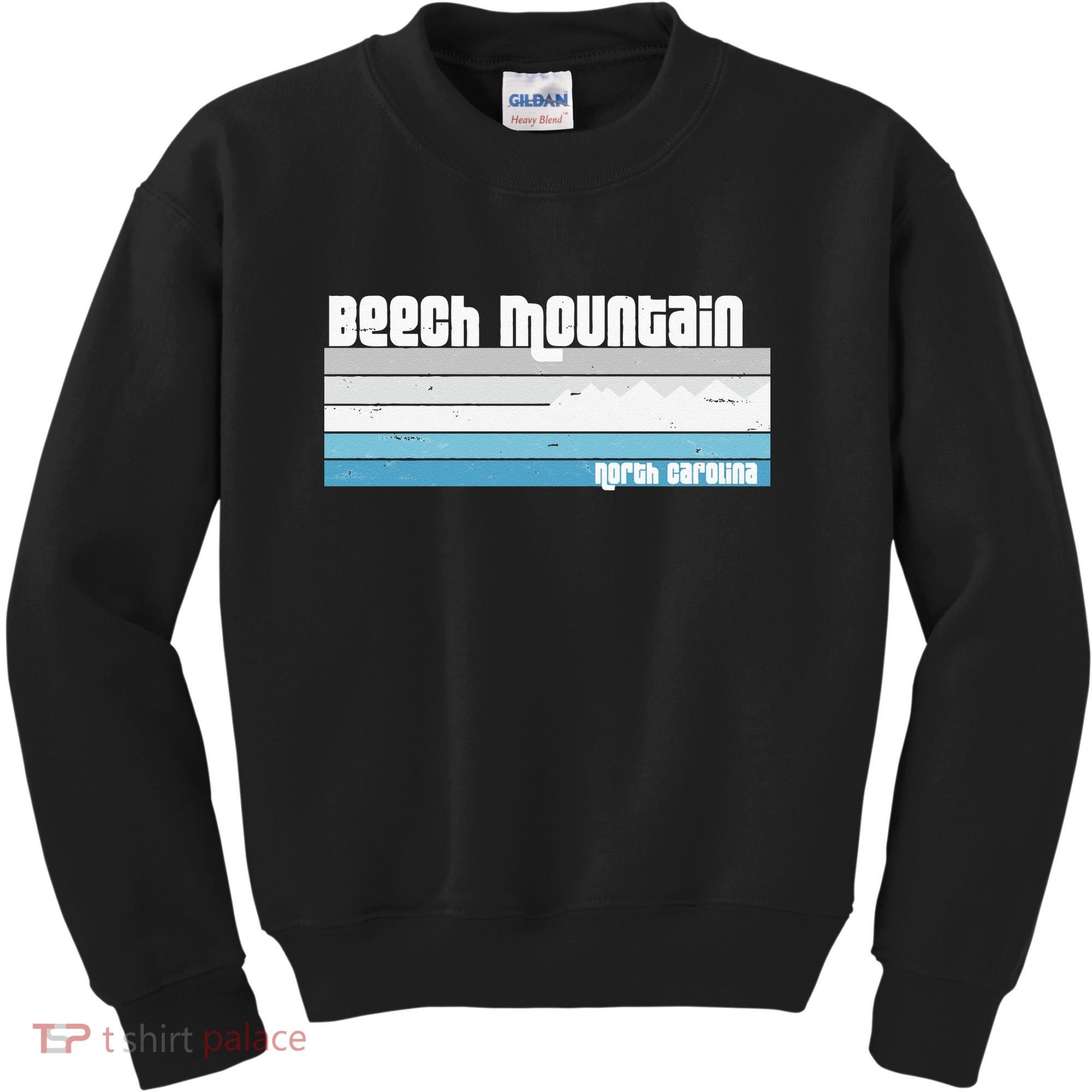 Beech Mountain North Carolina NC Retro Skiing Hiking Kids Sweatshirt