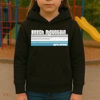 Beech Mountain North Carolina NC Retro Skiing Hiking Kids Hoodie thumb 3