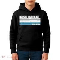 Beech Mountain North Carolina NC Retro Skiing Hiking Kids Hoodie thumb 4