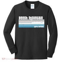Beech Mountain North Carolina NC Retro Skiing Hiking Kids Long Sleeve Shirt thumb 0