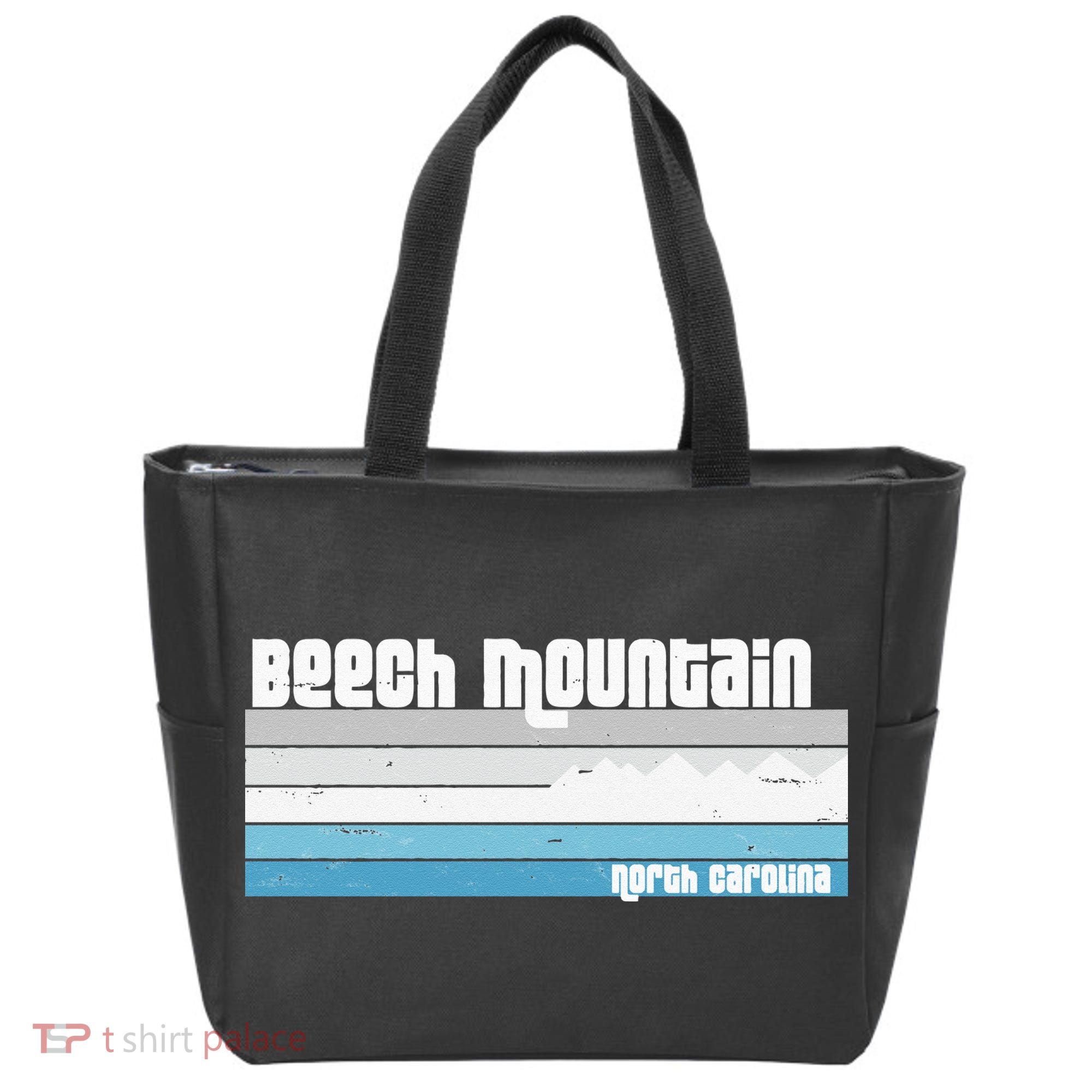 Beech Mountain North Carolina NC Retro Skiing Hiking Tote Bag