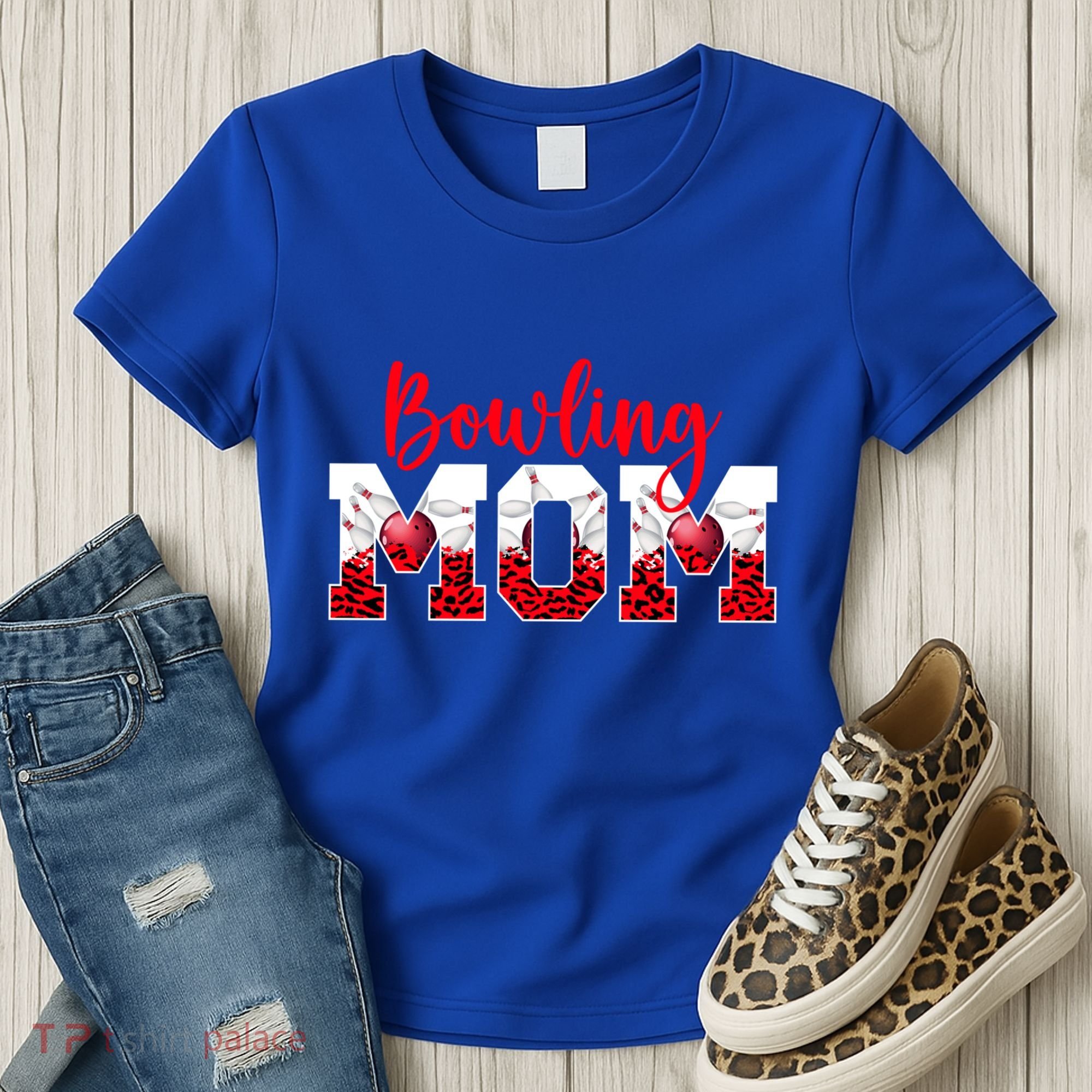 Bowling Mom Of A Bowler Mama Bowling Mother Bowler Mom Great Gift Women's T-Shirt