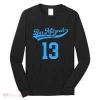 Bar Mitzvah Ofiicaly A Man Sports Baseball Long Sleeve Shirt thumb 0