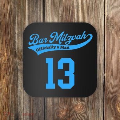 Bar Mitzvah Ofiicaly A Man Sports Baseball Coaster