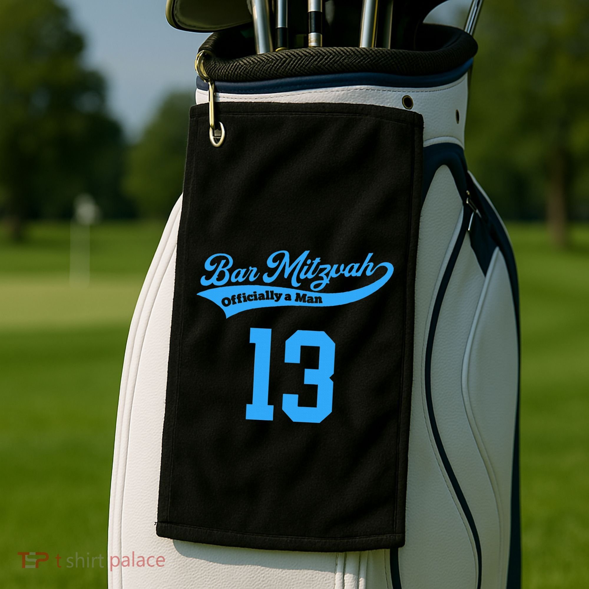 Bar Mitzvah Ofiicaly A Man Sports Baseball Golf Towel