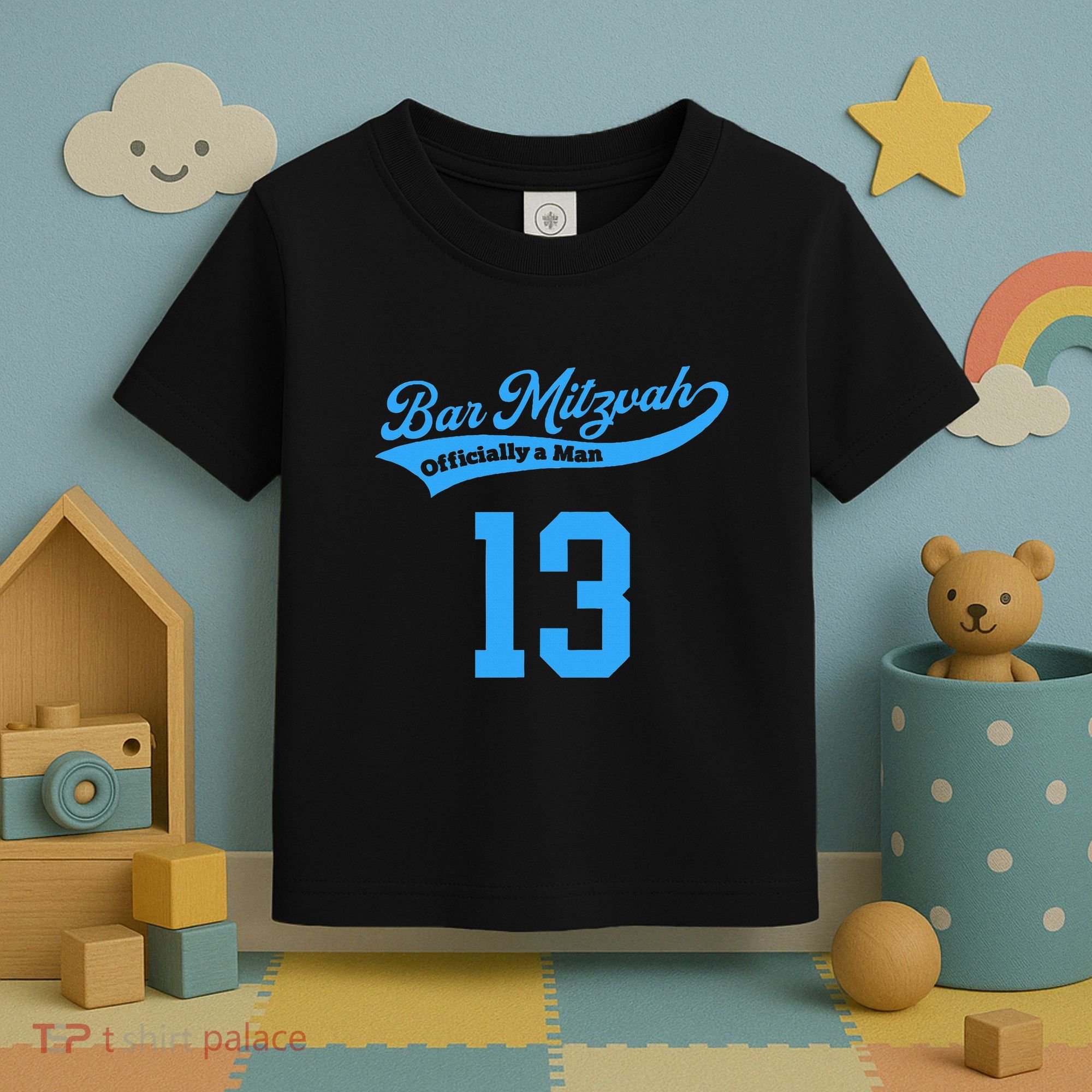 Bar Mitzvah Ofiicaly A Man Sports Baseball Toddler T-Shirt