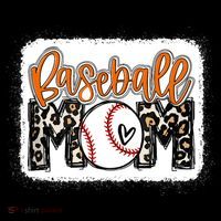 Baseball Mom Orange Leopard Baseball Mama Tank Top Ladies PosiCharge Competitor Racerback Tank thumb 2