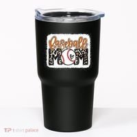 Baseball Mom Orange Leopard Baseball Mama Tank Top Tumbler thumb 0