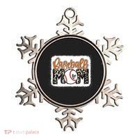 Baseball Mom Orange Leopard Baseball Mama Tank Top Ornament thumb 0