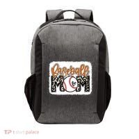 Baseball Mom Orange Leopard Baseball Mama Tank Top Vector Backpack thumb 0