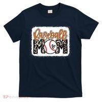 Baseball Mom Orange Leopard Baseball Mama Tank Top T-Shirt thumb 0
