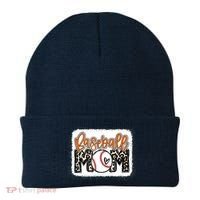 Baseball Mom Orange Leopard Baseball Mama Tank Top Beanie thumb 0