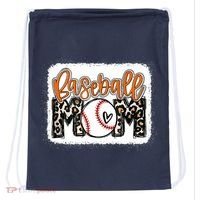 Baseball Mom Orange Leopard Baseball Mama Tank Top Drawstring Bag thumb 0
