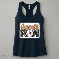 Baseball Mom Orange Leopard Baseball Mama Tank Top Women's Tank Top thumb 3