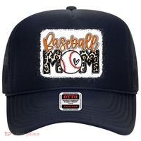 Baseball Mom Orange Leopard Baseball Mama Tank Top Hat thumb 0