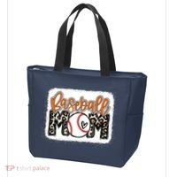 Baseball Mom Orange Leopard Baseball Mama Tank Top Tote Bag thumb 3