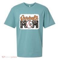 Baseball Mom Orange Leopard Baseball Mama Tank Top Sueded Cloud Jersey T-Shirt thumb 0