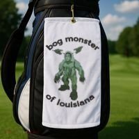 Bog Monster Of Louisiana Golf Towel thumb 2