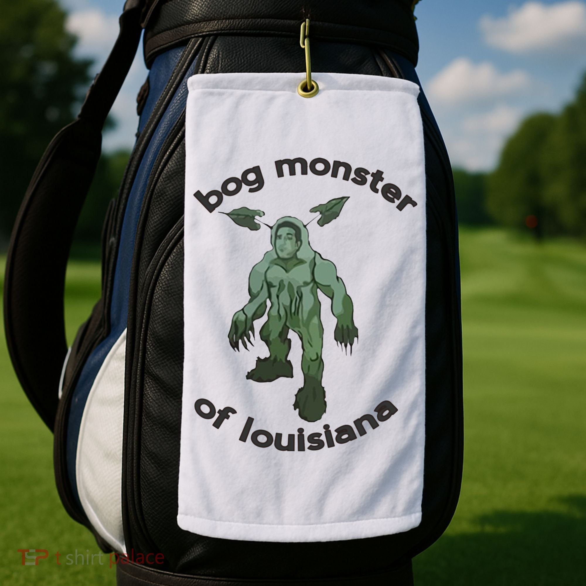 Bog Monster Of Louisiana Golf Towel