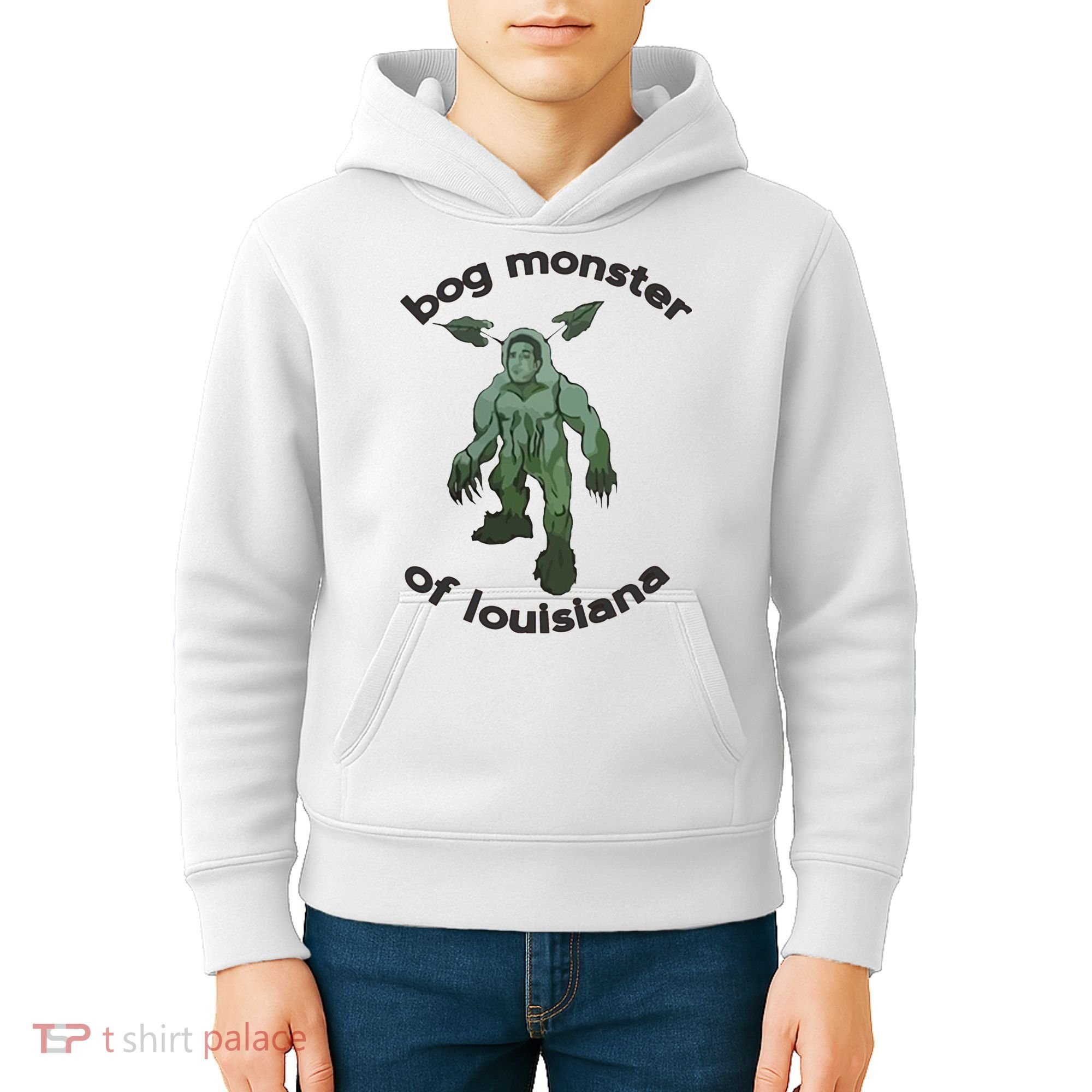 Bog Monster Of Louisiana Kids Hoodie