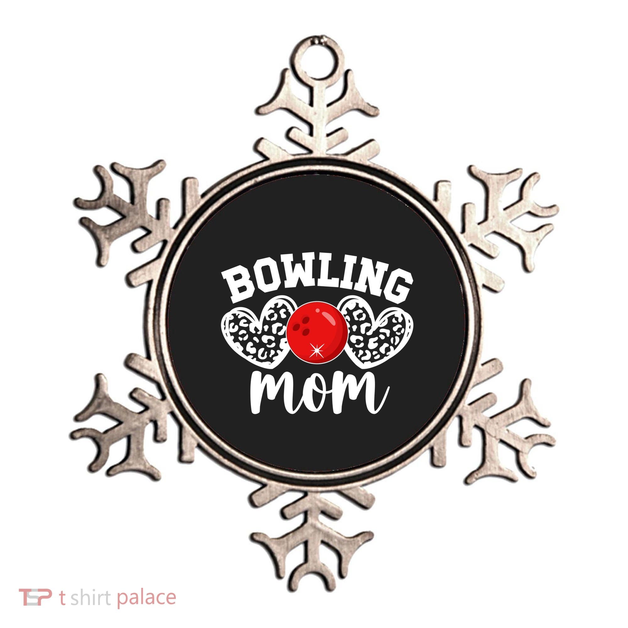 Bowling Mom Of A Bowler Mother Hearts Bowling Mama Gift Ornament