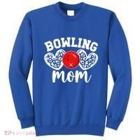 Bowling Mom Of A Bowler Mother Hearts Bowling Mama Gift Sweatshirt thumb 0