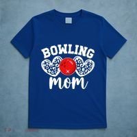 Bowling Mom Of A Bowler Mother Hearts Bowling Mama Gift T-Shirt thumb 5