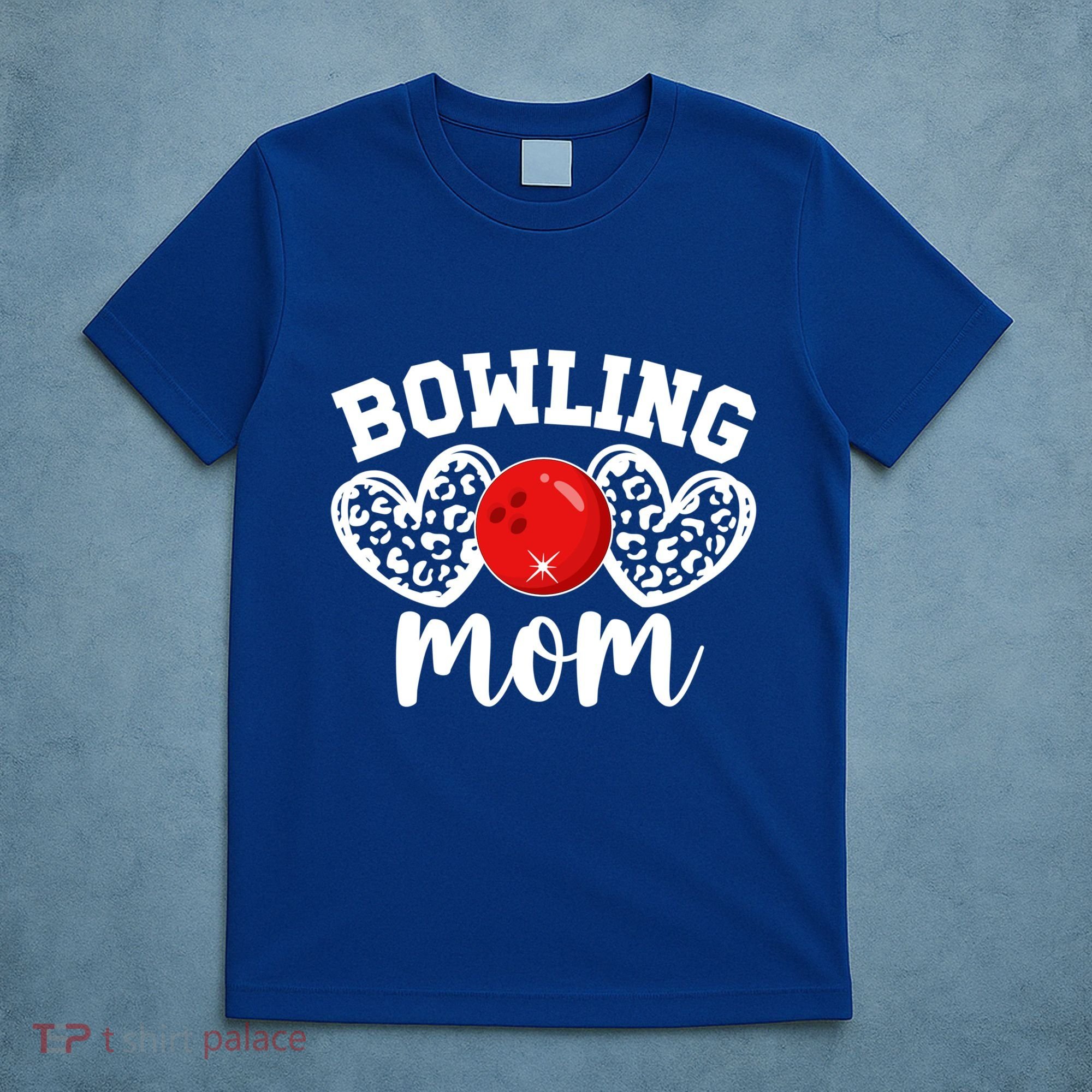 Bowling Mom Of A Bowler Mother Hearts Bowling Mama Gift T-Shirt