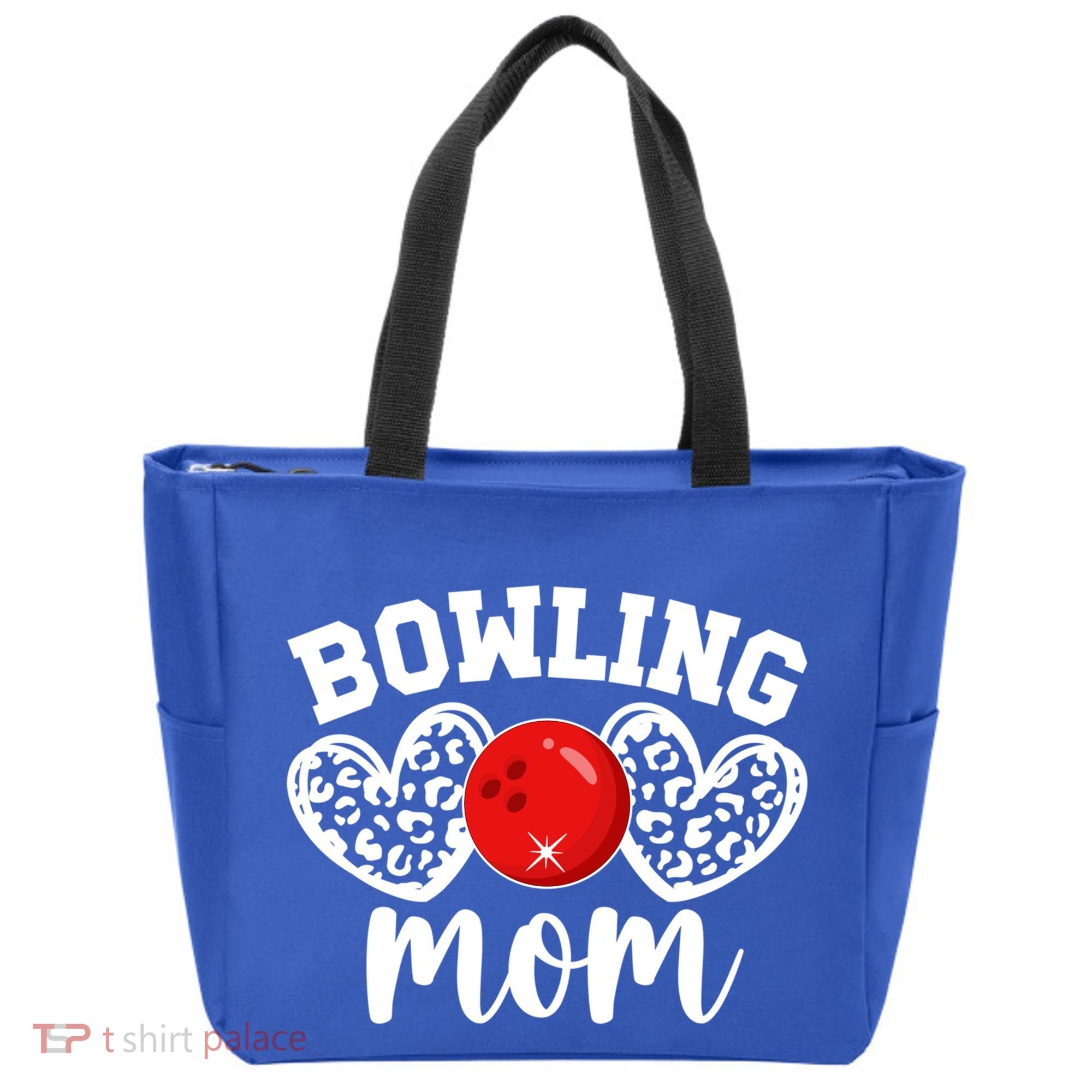 Bowling Mom Of A Bowler Mother Hearts Bowling Mama Gift Tote Bag