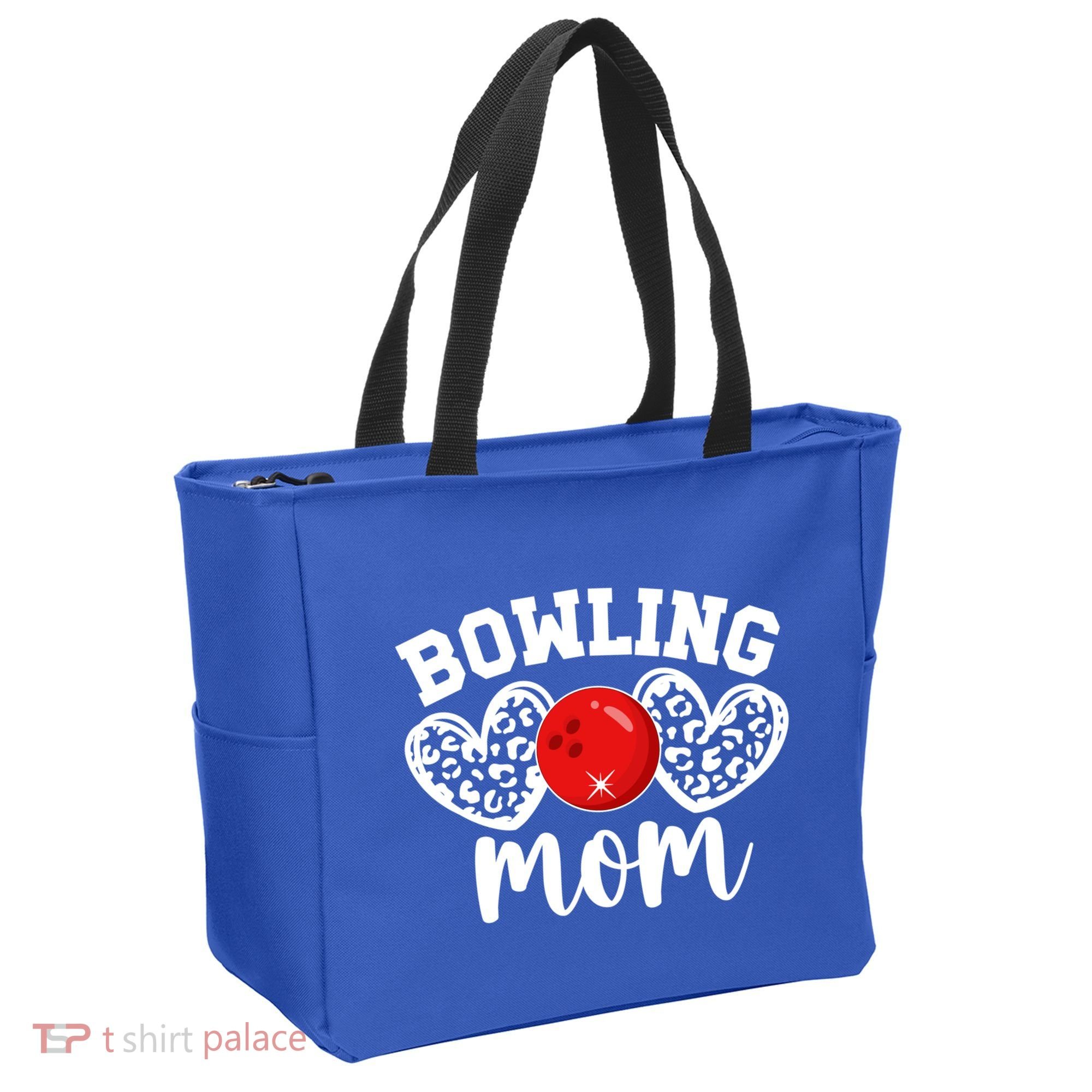 Bowling Mom Of A Bowler Mother Hearts Bowling Mama Gift Tote Bag