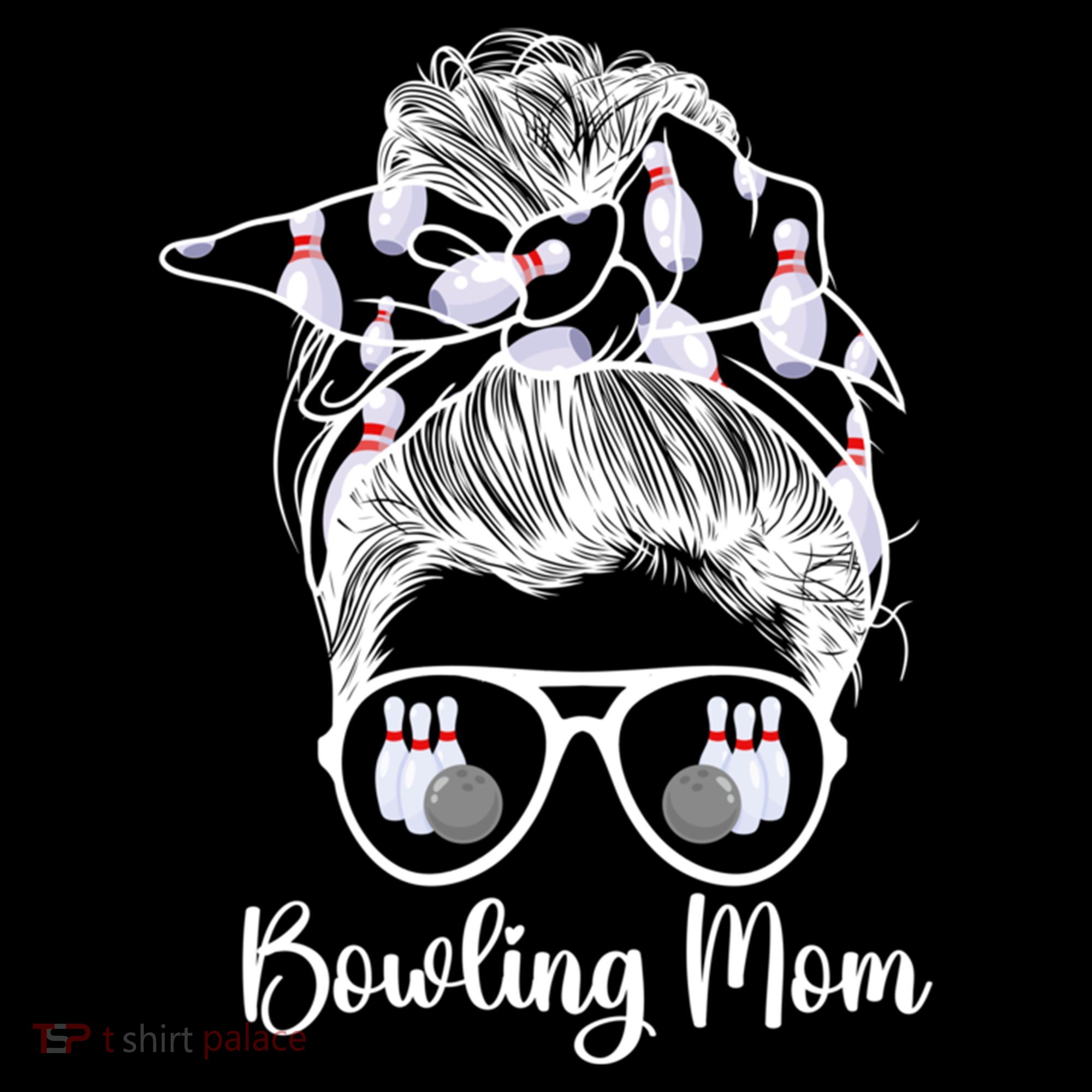 Bowling Mom Of A Bowler Mother Messy Bun Bowling Mama Cool Gift Coffee Mug