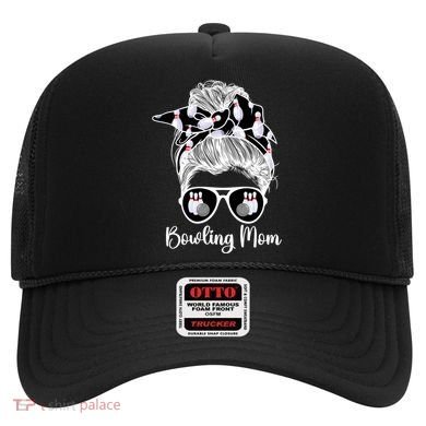 Bowling Mom Of A Bowler Mother Messy Bun Bowling Mama Cool Gift Hat