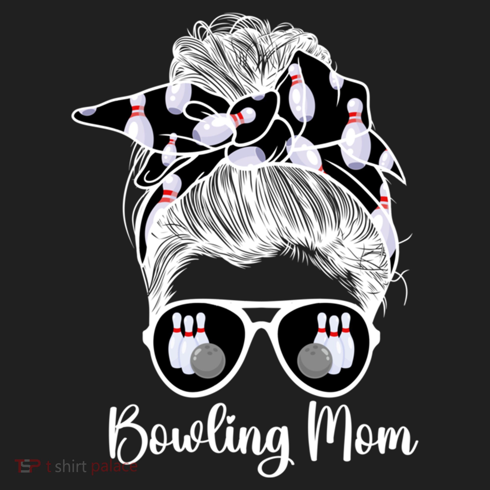 Bowling Mom Of A Bowler Mother Messy Bun Bowling Mama Cool Gift Hat