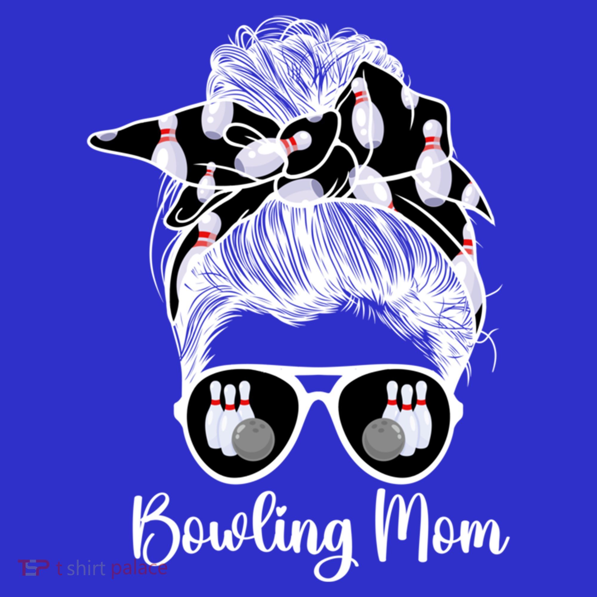 Bowling Mom Of A Bowler Mother Messy Bun Bowling Mama Cool Gift Sweatshirt