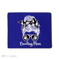 Bowling Mom Of A Bowler Mother Messy Bun Bowling Mama Cool Gift Mousepad thumb 0