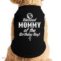 Blessed Mommy Of The Birthday Boy Doggie Tank thumb 0