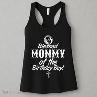 Blessed Mommy Of The Birthday Boy Women's Tank Top thumb 3
