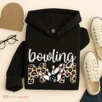 Bowling Mom Of A Bowling Player Mother Bowler Mama Gift Hoodie thumb 4