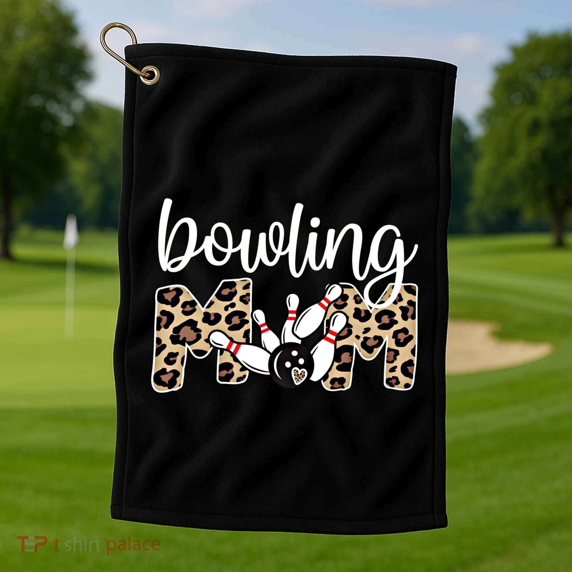 Bowling Mom Of A Bowling Player Mother Bowler Mama Gift Golf Towel