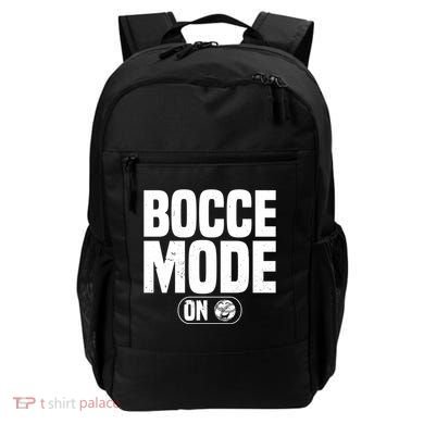 Bocce Mode On Boccia Player Bocce Ball Player Gift Backpack