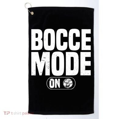 Bocce Mode On Boccia Player Bocce Ball Player Gift Golf Towel