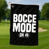Bocce Mode On Boccia Player Bocce Ball Player Gift Golf Towel thumb 1