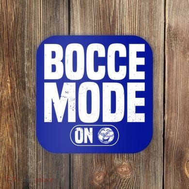 Bocce Mode On Boccia Player Bocce Ball Player Gift Coaster