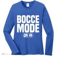 Bocce Mode On Boccia Player Bocce Ball Player Gift Women's Long Sleeve Shirt thumb 0