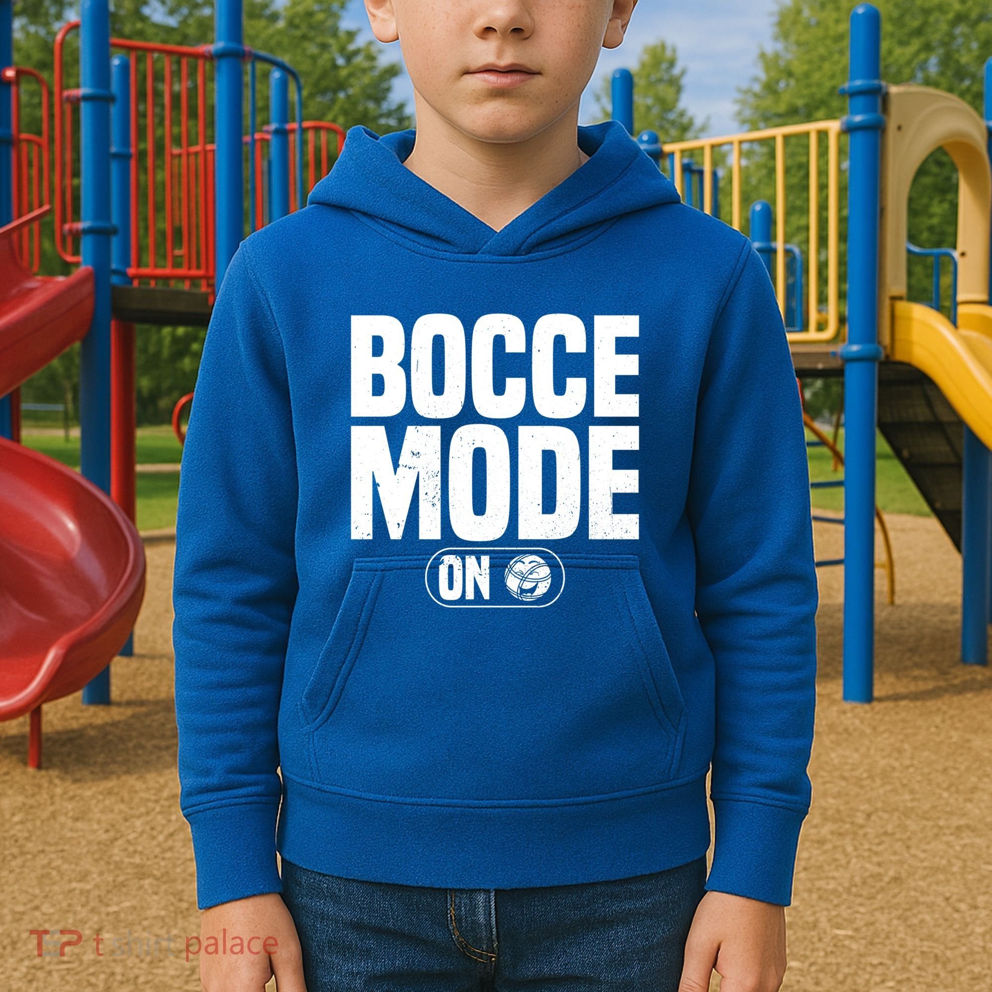 Bocce Mode On Boccia Player Bocce Ball Player Gift Kids Hoodie