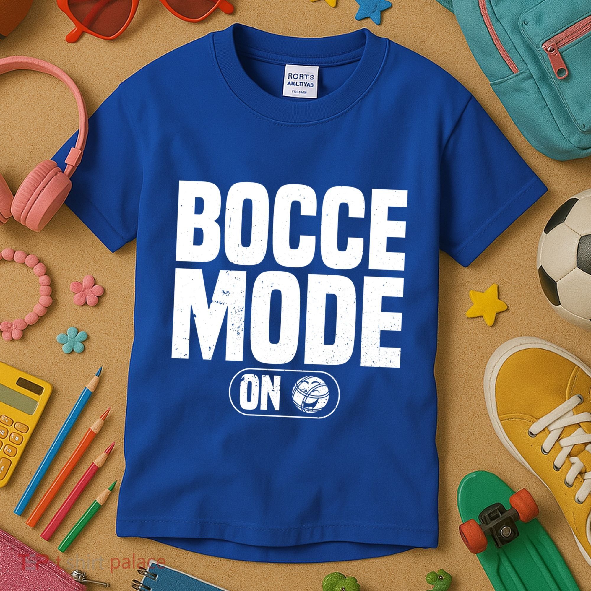 Bocce Mode On Boccia Player Bocce Ball Player Gift Kids T-Shirt