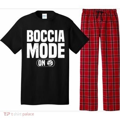 Boccia Mode On Boccia Player Bocce Ball Player Gift Pajama Set